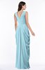 Mature Short Sleeve Chiffon Floor Length Pleated Plus Size Bridesmaid Dresses