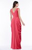 Mature Short Sleeve Chiffon Floor Length Pleated Plus Size Bridesmaid Dresses