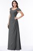 Mature A-line Sweetheart Short Sleeve Zip up Floor Length Plus Size Bridesmaid Dresses