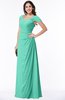 Mature A-line Sweetheart Short Sleeve Zip up Floor Length Plus Size Bridesmaid Dresses
