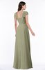 Mature A-line Sweetheart Short Sleeve Zip up Floor Length Plus Size Bridesmaid Dresses