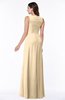Modest A-line V-neck Zip up Floor Length Ruching Plus Size Bridesmaid Dresses
