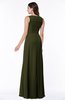 Modest A-line V-neck Zip up Floor Length Ruching Plus Size Bridesmaid Dresses