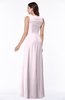Modest A-line V-neck Zip up Floor Length Ruching Plus Size Bridesmaid Dresses