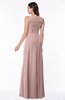 Modest A-line V-neck Zip up Floor Length Ruching Plus Size Bridesmaid Dresses