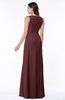 Modest A-line V-neck Zip up Floor Length Ruching Plus Size Bridesmaid Dresses