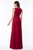 Modest A-line V-neck Zip up Floor Length Ruching Plus Size Bridesmaid Dresses