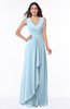 Modest A-line V-neck Zip up Floor Length Ruching Plus Size Bridesmaid Dresses
