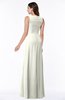 Modest A-line V-neck Zip up Floor Length Ruching Plus Size Bridesmaid Dresses