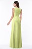 Modest A-line V-neck Zip up Floor Length Ruching Plus Size Bridesmaid Dresses