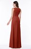 Modest A-line V-neck Zip up Floor Length Ruching Plus Size Bridesmaid Dresses