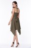 Plain V-neck Sleeveless Half Backless Ribbon Plus Size Bridesmaid Dresses