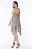 Plain V-neck Sleeveless Half Backless Ribbon Plus Size Bridesmaid Dresses
