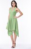 Plain V-neck Sleeveless Half Backless Ribbon Plus Size Bridesmaid Dresses