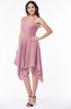 Plain V-neck Sleeveless Half Backless Ribbon Plus Size Bridesmaid Dresses