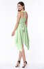 Plain V-neck Sleeveless Half Backless Ribbon Plus Size Bridesmaid Dresses