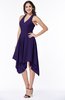 Plain V-neck Sleeveless Half Backless Ribbon Plus Size Bridesmaid Dresses