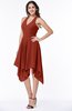 Plain V-neck Sleeveless Half Backless Ribbon Plus Size Bridesmaid Dresses