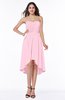 Informal A-line Sleeveless Half Backless Asymmetric Bridesmaid Dresses