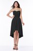 Informal A-line Sleeveless Half Backless Asymmetric Bridesmaid Dresses