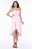 Informal A-line Sleeveless Half Backless Asymmetric Bridesmaid Dresses