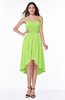 Informal A-line Sleeveless Half Backless Asymmetric Bridesmaid Dresses