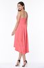 Informal A-line Sleeveless Half Backless Asymmetric Bridesmaid Dresses