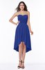 Informal A-line Sleeveless Half Backless Asymmetric Bridesmaid Dresses