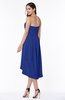 Informal A-line Sleeveless Half Backless Asymmetric Bridesmaid Dresses