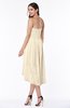 Informal A-line Sleeveless Half Backless Asymmetric Bridesmaid Dresses