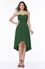 Informal A-line Sleeveless Half Backless Asymmetric Bridesmaid Dresses