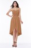 Informal A-line Sleeveless Half Backless Asymmetric Bridesmaid Dresses
