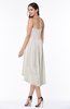 Informal A-line Sleeveless Half Backless Asymmetric Bridesmaid Dresses