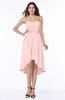 Informal A-line Sleeveless Half Backless Asymmetric Bridesmaid Dresses