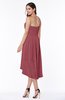 Informal A-line Sleeveless Half Backless Asymmetric Bridesmaid Dresses