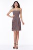 Modern Sheath Strapless Zipper Mini Ribbon Plus Size Bridesmaid Dresses