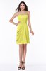 Modern Sheath Strapless Zipper Mini Ribbon Plus Size Bridesmaid Dresses