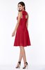 Cute Halter Sleeveless Half Backless Mini Plus Size Bridesmaid Dresses