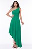 Simple Asymmetric Neckline Sleeveless Half Backless Chiffon Asymmetric Plus Size Bridesmaid Dresses