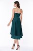 Romantic A-line Sleeveless Zip up Hi-Lo Ribbon Plus Size Bridesmaid Dresses