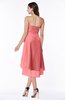 Romantic A-line Sleeveless Zip up Hi-Lo Ribbon Plus Size Bridesmaid Dresses