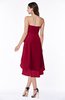 Romantic A-line Sleeveless Zip up Hi-Lo Ribbon Plus Size Bridesmaid Dresses