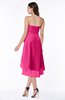 Romantic A-line Sleeveless Zip up Hi-Lo Ribbon Plus Size Bridesmaid Dresses