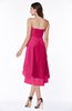 Romantic A-line Sleeveless Zip up Hi-Lo Ribbon Plus Size Bridesmaid Dresses