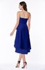 Romantic A-line Sleeveless Zip up Hi-Lo Ribbon Plus Size Bridesmaid Dresses
