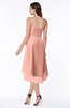 Romantic A-line Sleeveless Zip up Hi-Lo Ribbon Plus Size Bridesmaid Dresses