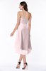 Romantic A-line Sleeveless Zip up Hi-Lo Ribbon Plus Size Bridesmaid Dresses