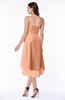Romantic A-line Sleeveless Zip up Hi-Lo Ribbon Plus Size Bridesmaid Dresses