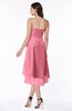 Romantic A-line Sleeveless Zip up Hi-Lo Ribbon Plus Size Bridesmaid Dresses