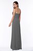 Traditional Strapless Zip up Chiffon Floor Length Plus Size Bridesmaid Dresses